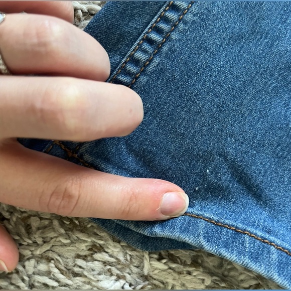 Free People Flare Penny Pull On Jeans in Sapphire Blue Women’s Size 28 - Picture 15 of 16